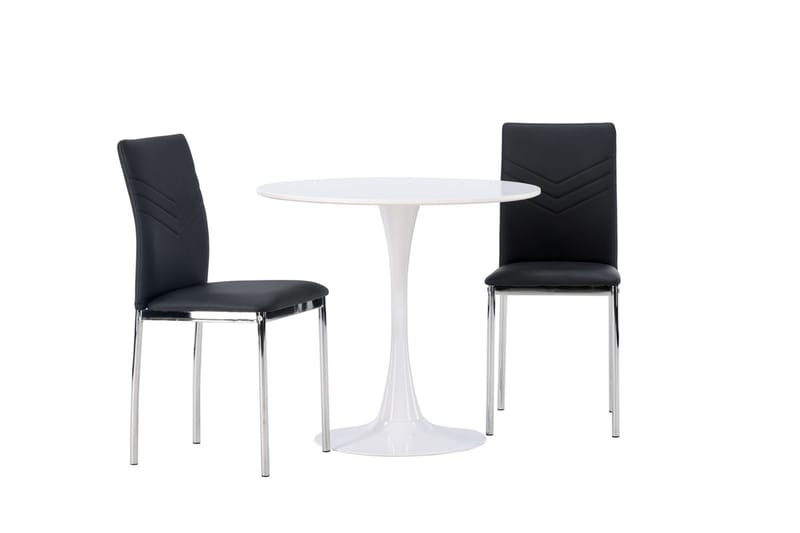 Hamden Matbord 80 cm med 2 Lily Matstol - Möbler - Matplats - Matgrupp & matbord med stolar