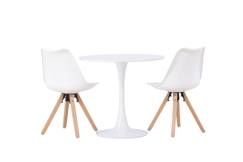 Hamden Matbord 80 cm med 2 Zeno Matstol - Möbler - Matplats - Matgrupp & matbord med stolar