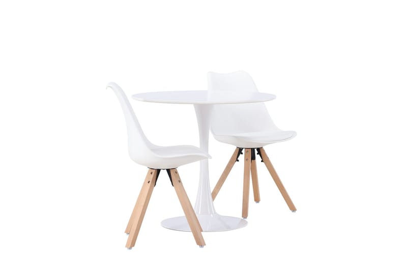 Hamden Matbord 80 cm med 2 Zeno Matstol - Möbler - Matplats - Matgrupp & matbord med stolar
