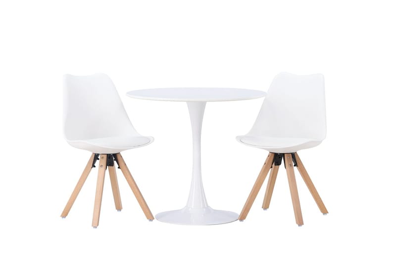 Hamden Matbord 80 cm med 2 Zeno Matstol - Möbler - Matplats - Matgrupp & matbord med stolar