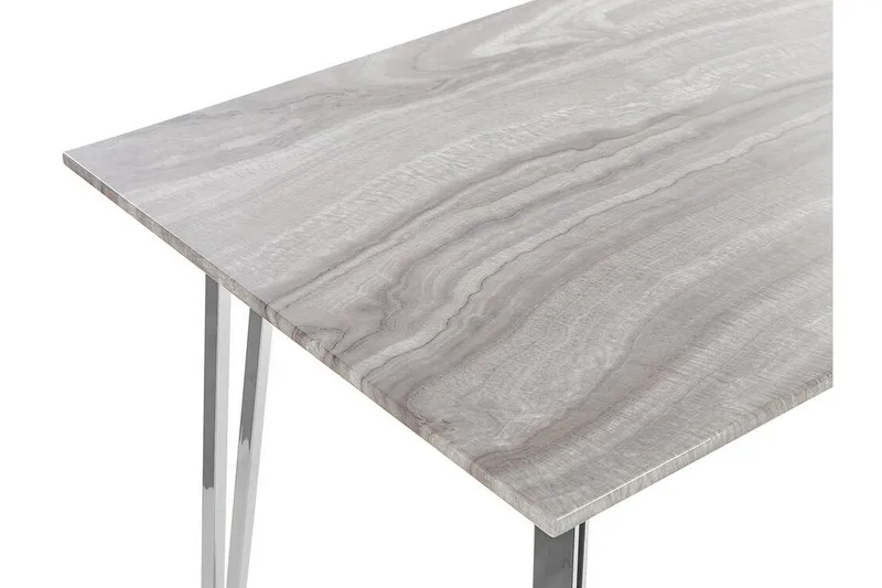 Hamiota Matbord 70x120 cm - Vit/Silver - Möbler - Matplats - Matbord & köksbord