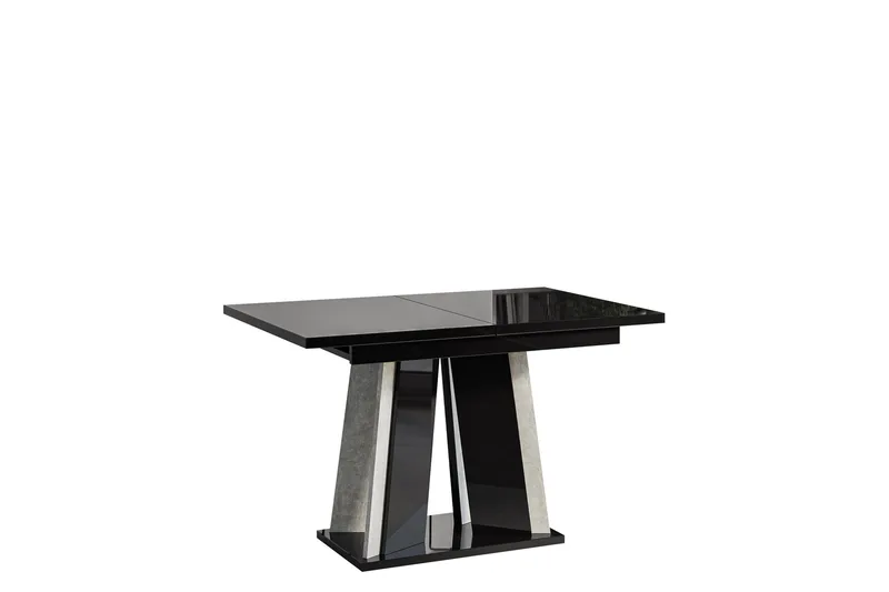 Haruki Matbord Rektangulär, Grå/Svart