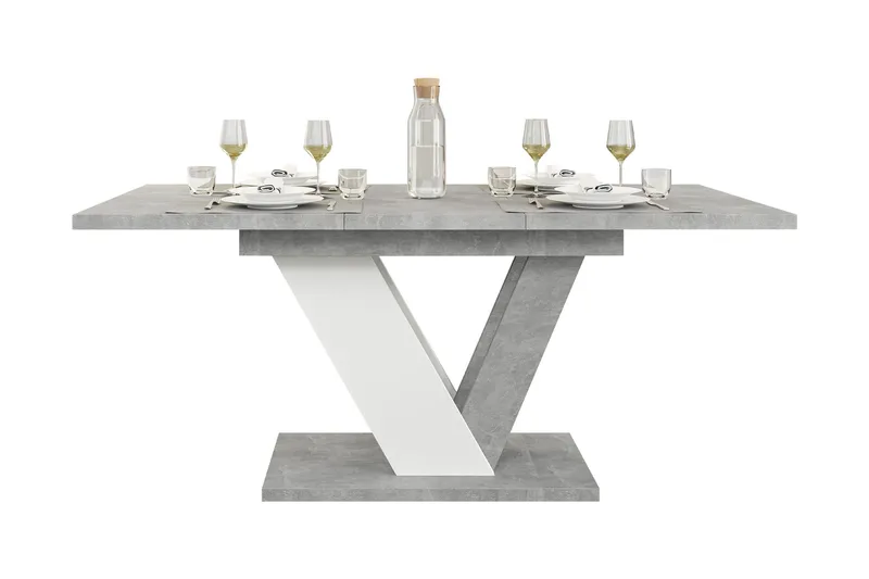 Harumi Matbord 120 cm Rektangulär - Grå/Vit - Möbler - Matplats - Matbord & köksbord