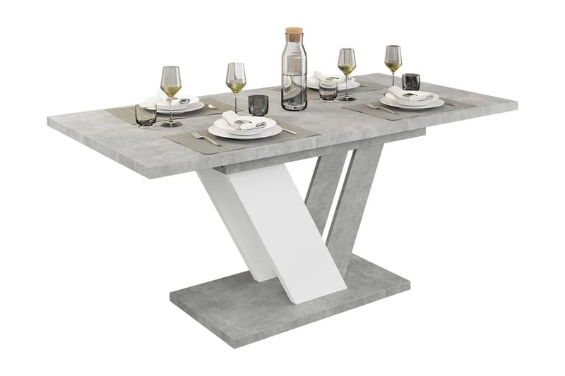 Harumi Matbord 120 cm Rektangulär - Grå/Vit - Möbler - Matplats - Matbord & köksbord