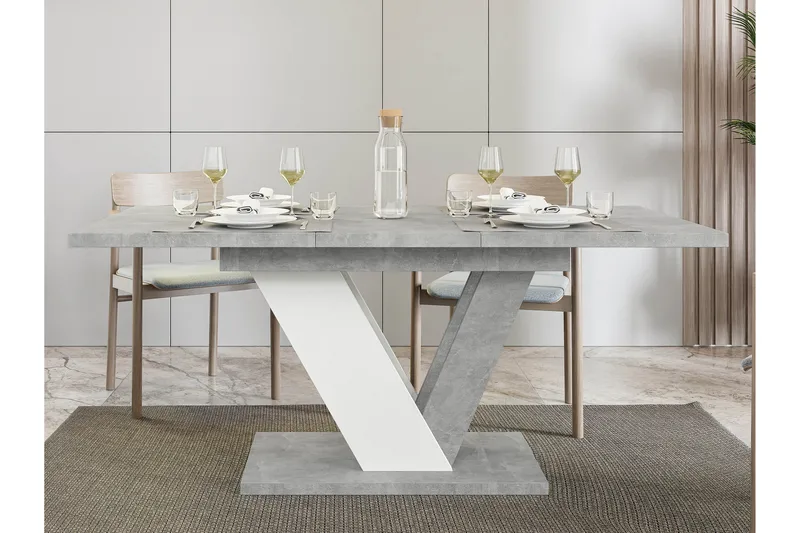 Harumi Matbord 120 cm Rektangulär - Grå/Vit - Möbler - Matplats - Matbord & köksbord