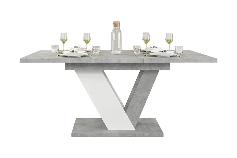 Harumi Matbord 120 cm Rektangulär - Grå/Vit - Möbler - Matplats - Matbord & köksbord