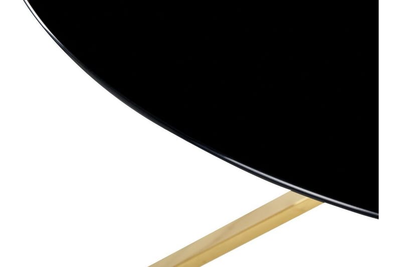 Hayder Runt Matbord 105 cm i Glas - Svart - Möbler - Matplats - Matbord & köksbord