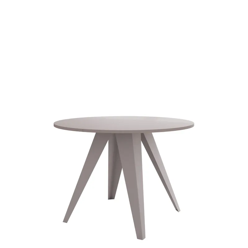 Hoban Matbord rund förlängningsbart 100-138 cm - Beige - Möbler - Matplats - Matbord & köksbord