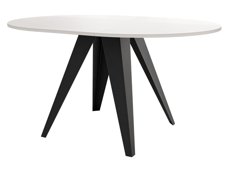 Hoban Matbord rund förlängningsbart 100-138 cm - Svart (svart marmorskiva) - Möbler - Matplats - Matbord & köksbord