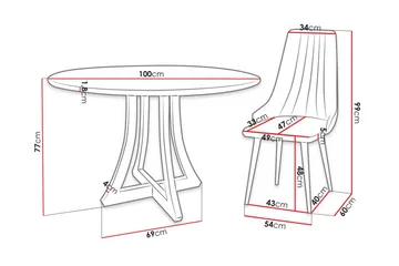 Hollan Matgrupp Svart - Möbler - Matplats - Matgrupp & matbord med stolar