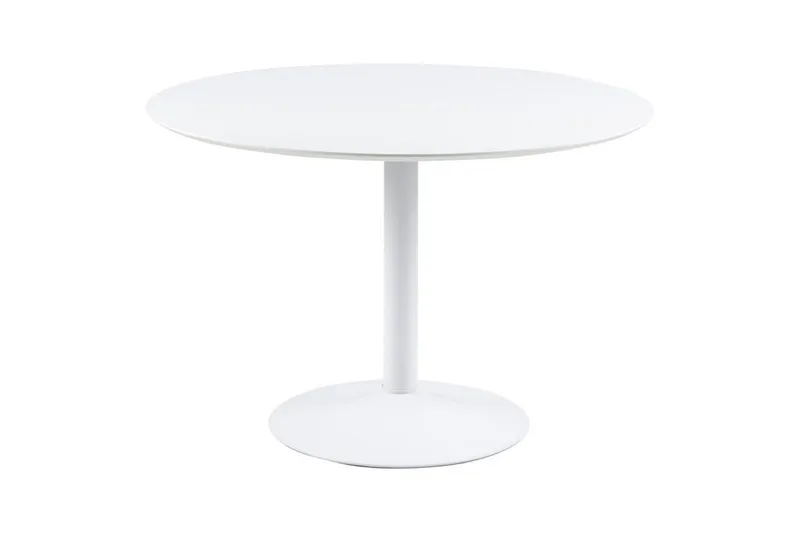 Ibiza Matgrupp Rund 110 cm + 4 st Matstolar - Vit - Möbler - Matplats - Matgrupp & matbord med stolar