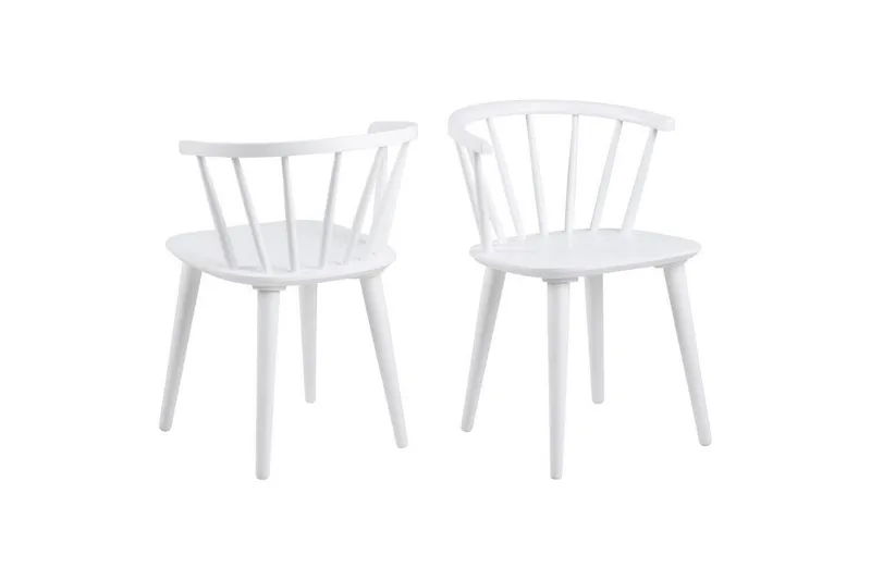 Ibiza Matgrupp Rund 110 cm + 4 st Matstolar - Vit - Möbler - Matplats - Matgrupp & matbord med stolar