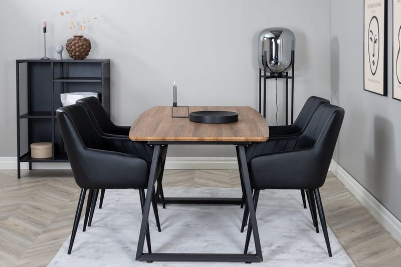 Inca Förlängningsbart Matbord med 4 Comfort Karmstol - Möbler - Matplats - Matgrupp & matbord med stolar