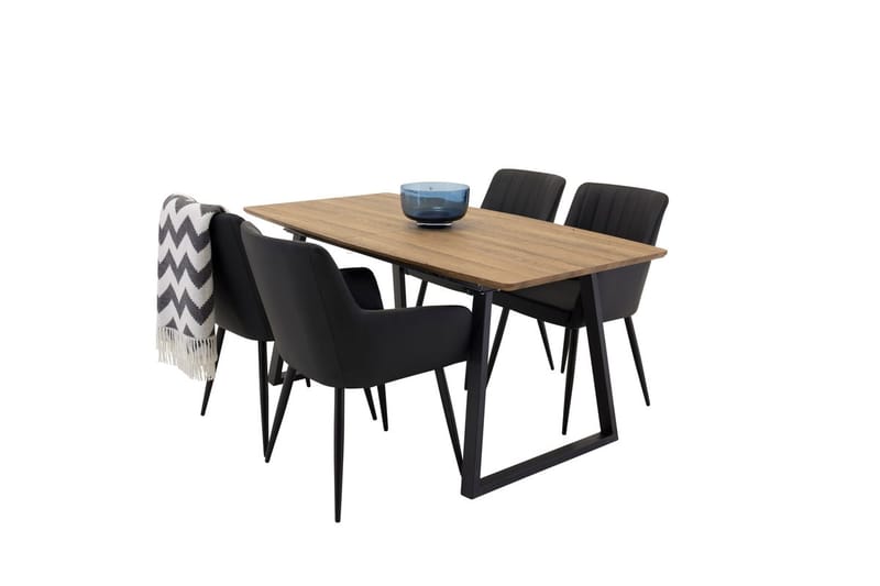 Inca Förlängningsbart Matbord med 4 Comfort Karmstol - Möbler - Matplats - Matgrupp & matbord med stolar