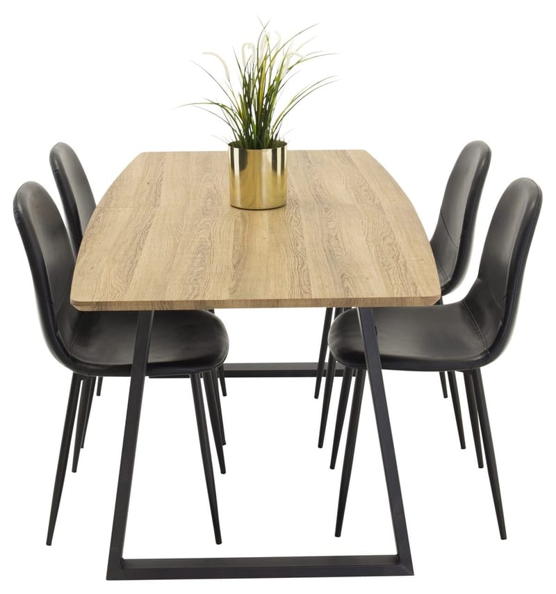 Inca Förlängningsbart Matbord med 4 Polar Köksstol - Möbler - Matplats - Matgrupp & matbord med stolar