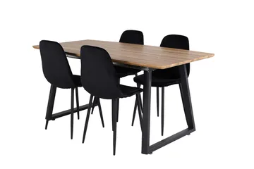 Inca Förlängningsbart Matbord med 4 Polar Matstol - Möbler - Matplats - Matgrupp & matbord med stolar