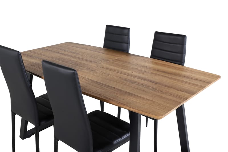 Inca Matgrupp 160 cm Rektangulär med 4 Slim stolar - Möbler - Matplats - Matgrupp & matbord med stolar