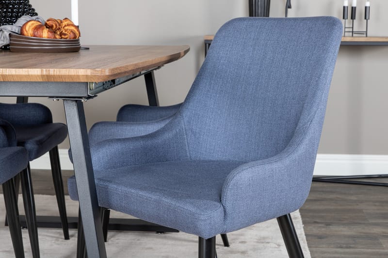Inca Matgrupp 160 cm Rektangulär med 4 Plaza stolar - Svart - Möbler - Matplats - Matgrupp & matbord med stolar
