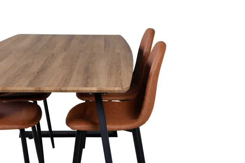 Inca Matgrupp 160 cm Rektangulär med 4 Polar stolar - Möbler - Matplats - Matgrupp & matbord med stolar