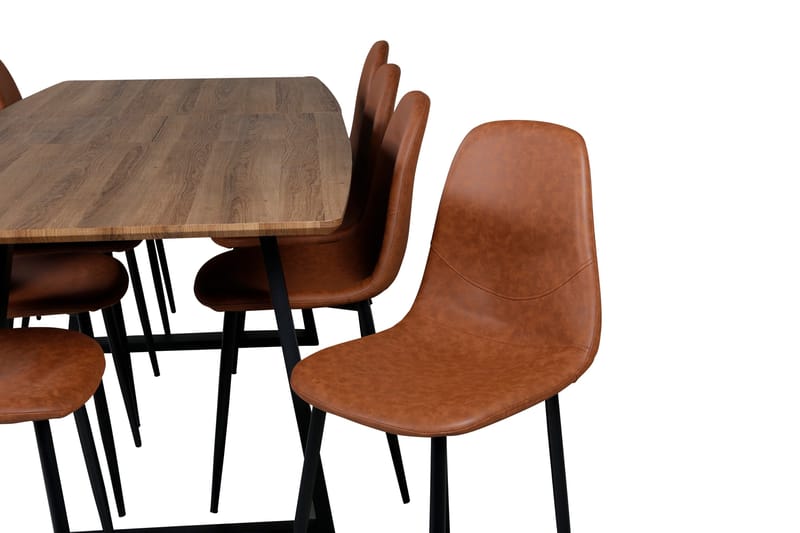 Inca Matgrupp 160 cm Rektangulär med 8 Polar stolar - Möbler - Matplats - Matgrupp & matbord med stolar