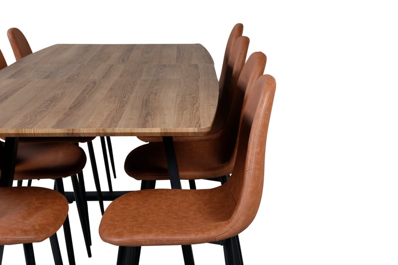 Inca Matgrupp 160 cm Rektangulär med 8 Polar stolar - Möbler - Matplats - Matgrupp & matbord med stolar