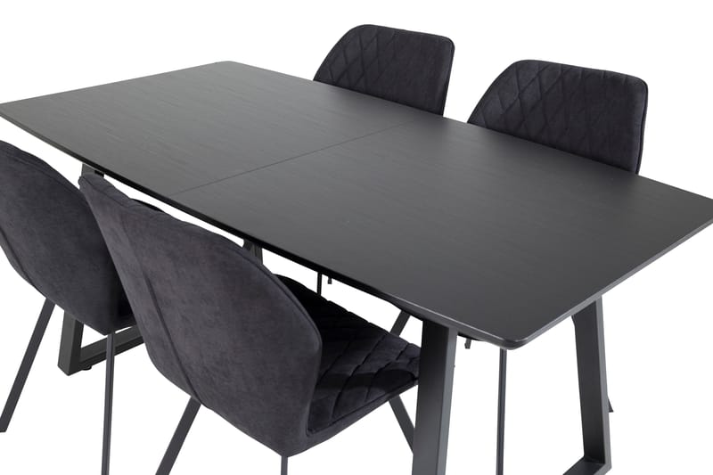 Inca Matgrupp Förlängningsbar 160 cm Rektangulär med 4 Gemma stolar - Möbler - Matplats - Matgrupp & matbord med stolar