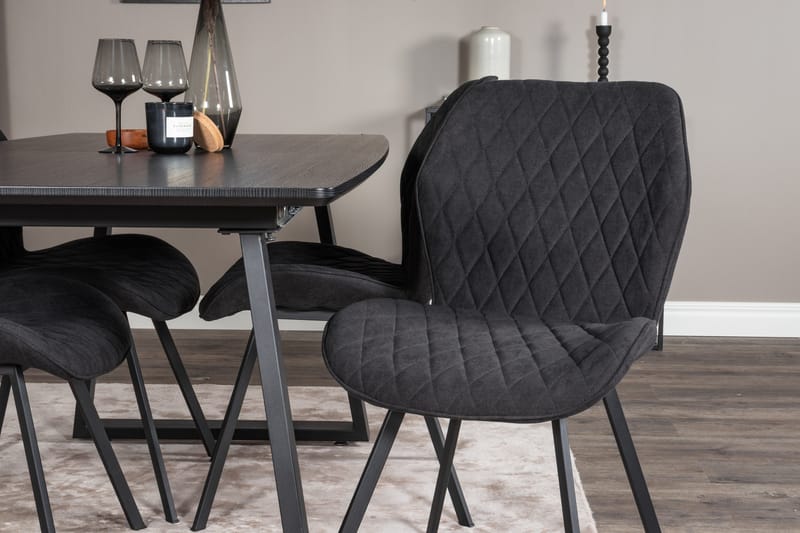 Inca Matgrupp Förlängningsbar 160 cm Rektangulär med 4 Gemma stolar - Möbler - Matplats - Matgrupp & matbord med stolar