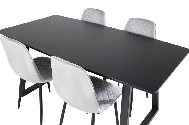 Inca Matgrupp Förlängningsbar 160 cm Rektangulär med 4 Polar stolar - Möbler - Matplats - Matgrupp & matbord med stolar