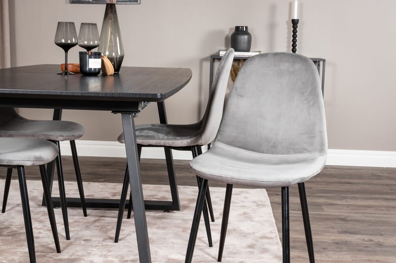 Inca Matgrupp Förlängningsbar 160 cm Rektangulär med 4 Polar stolar - Möbler - Matplats - Matgrupp & matbord med stolar