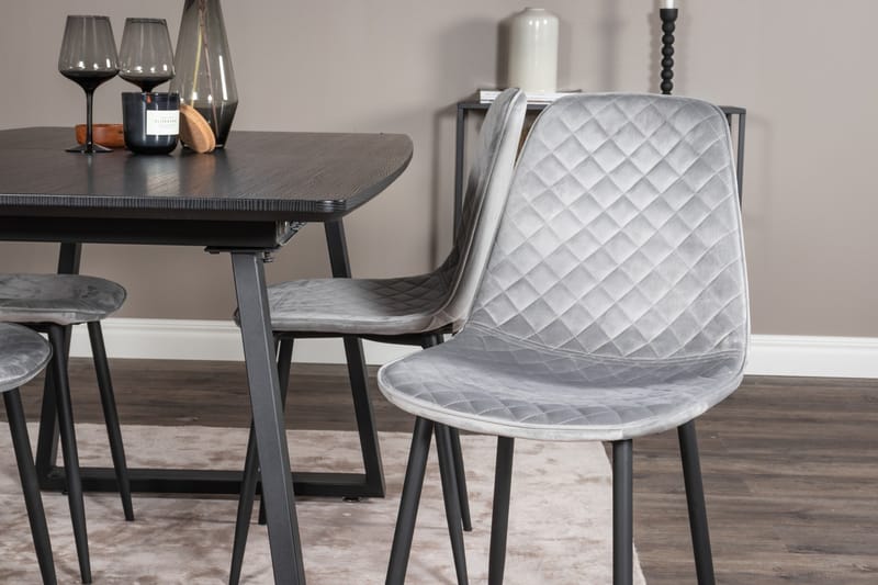 Inca Matgrupp Förlängningsbar 160 cm Rektangulär med 4 Polar stolar - Möbler - Matplats - Matgrupp & matbord med stolar