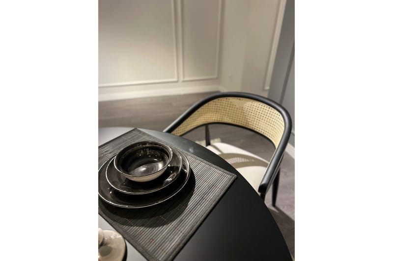 Indumati Matgrupp Rund - Svart/Vit - Möbler - Matplats - Matgrupp & matbord med stolar