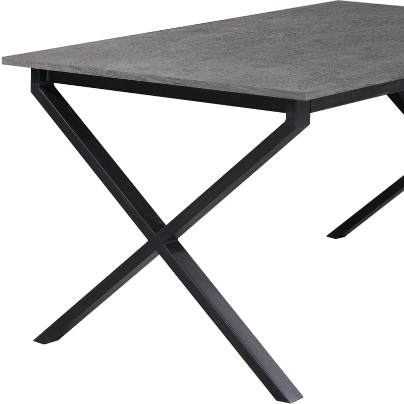 Ipswich Matbord 120x80 cm - Betonggrå och svart - Möbler - Matplats - Matbord & köksbord