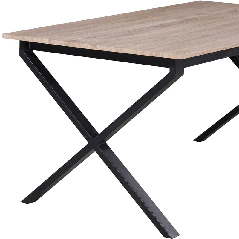 Ipswich Matbord 160x90 cm - Ek och svart - Möbler - Matplats - Matbord & köksbord