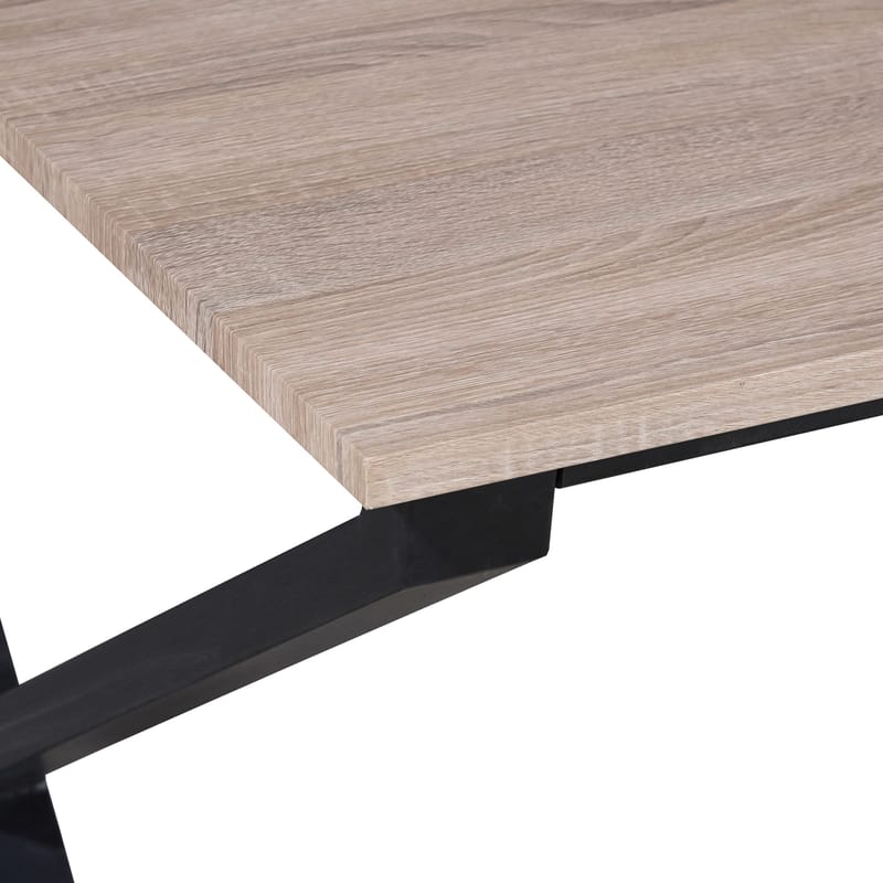 Ipswich Matbord 160x90 cm - Ek och svart - Möbler - Matplats - Matbord & köksbord