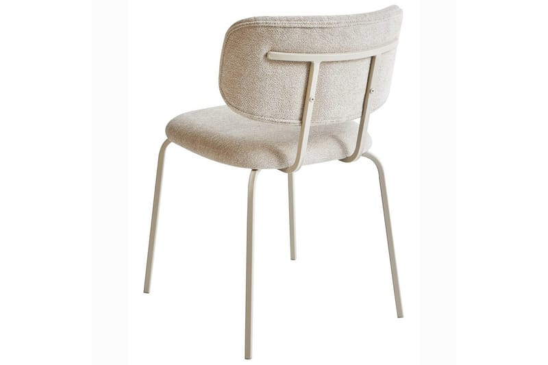 Irins Matstol i Tyg med Metallben - Beige - Möbler - Matplats - Matstol & köksstol