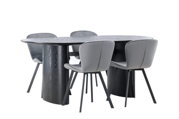 Isolde Matbord 180x90 cm med 4 Lilja Matstol - Möbler - Matplats - Matgrupp & matbord med stolar