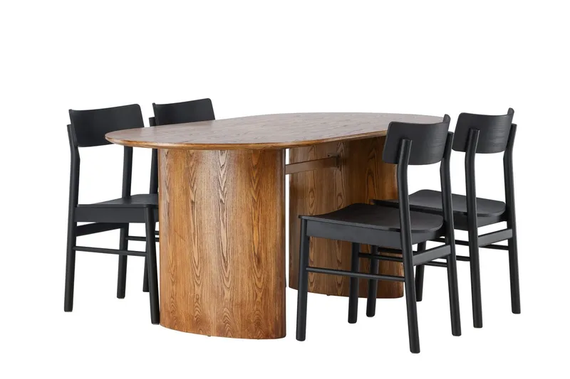 Isolde Matbord 180x90 cm med 4 Montros Matstol