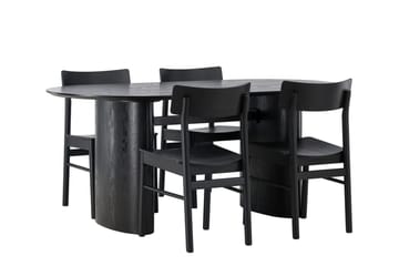 Isolde Matbord 180x90 cm med 4 Montros Matstol - Möbler - Matplats - Matgrupp & matbord med stolar