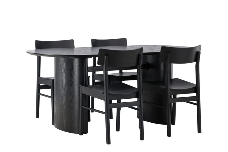 Isolde Matbord 180x90 cm med 4 Montros Matstol - Möbler - Matplats - Matgrupp & matbord med stolar