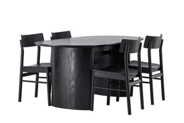 Isolde Matbord 180x90 cm med 4 Montros Matstol - Möbler - Matplats - Matgrupp & matbord med stolar