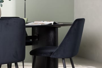 Isolde Matbord 180x90 cm med 4 Night Matstol - Möbler - Matplats - Matgrupp & matbord med stolar
