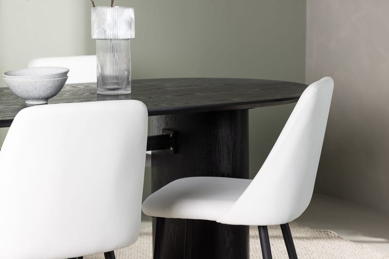 Isolde Matbord 180x90 cm med 4 Night Matstol - Möbler - Matplats - Matgrupp & matbord med stolar