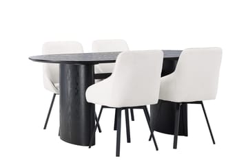 Isolde Matbord 180x90 cm med 4 Rosie Matstol - Möbler - Matplats - Matgrupp & matbord med stolar