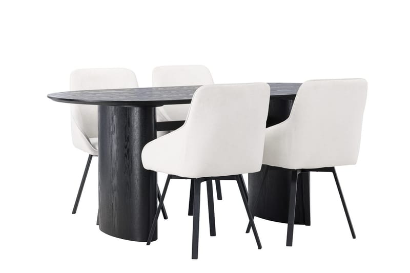 Isolde Matbord 180x90 cm med 4 Rosie Matstol - Möbler - Matplats - Matgrupp & matbord med stolar