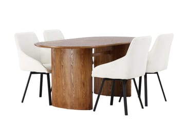 Isolde Matbord 180x90 cm med 4 Rosie Matstol - Möbler - Matplats - Matgrupp & matbord med stolar