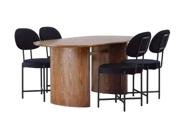Isolde Matbord 180x90 cm med 4 Stella Matstol - Möbler - Matplats - Matgrupp & matbord med stolar