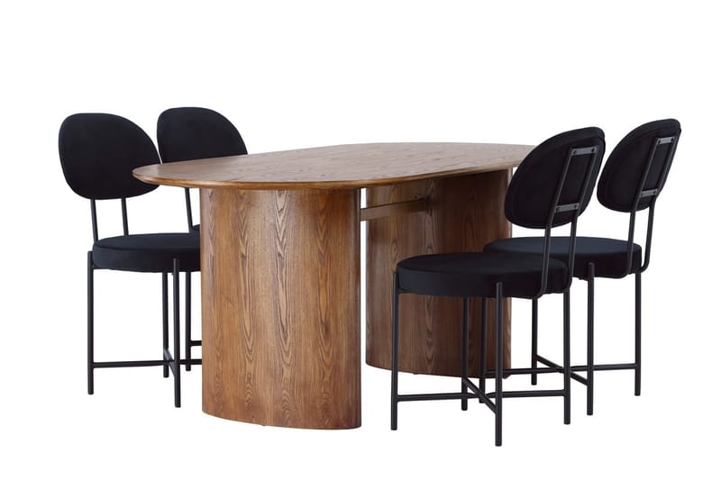Isolde Matbord 180x90 cm med 4 Stella Matstol - Möbler - Matplats - Matgrupp & matbord med stolar