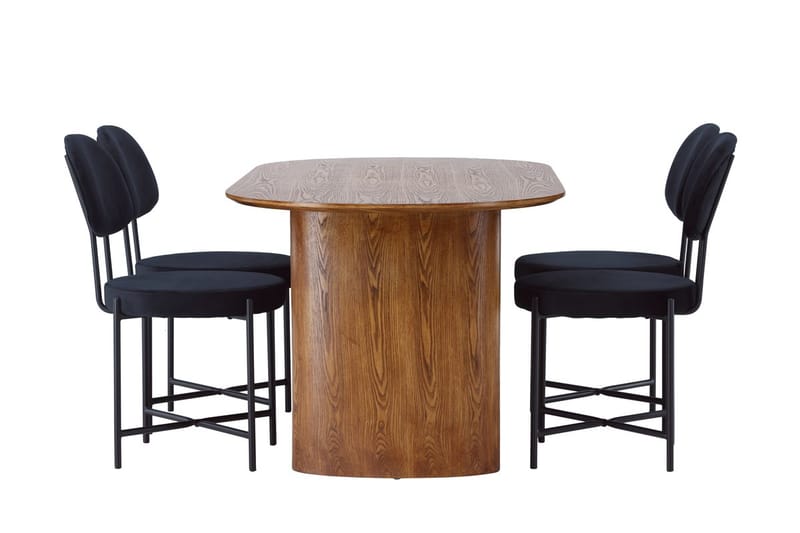 Isolde Matbord 180x90 cm med 4 Stella Matstol - Möbler - Matplats - Matgrupp & matbord med stolar