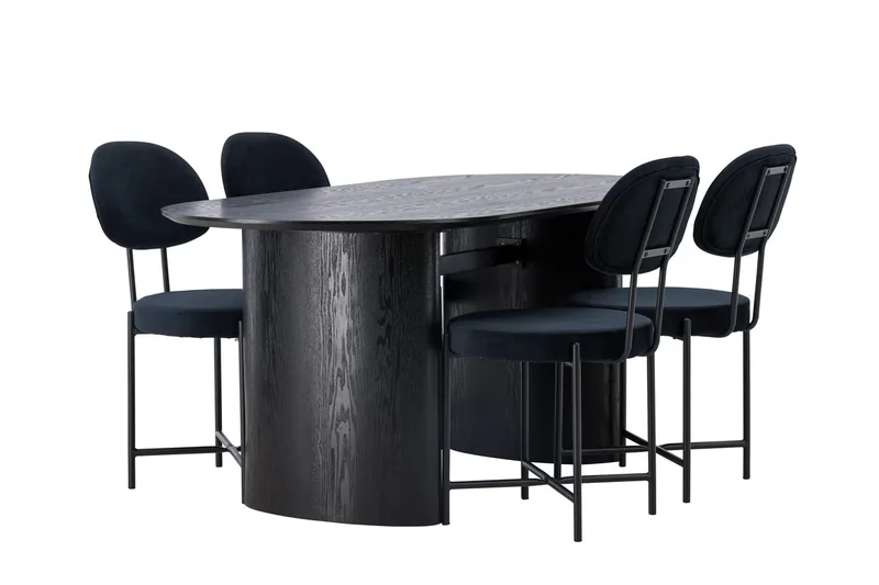 Isolde Matbord 180x90 cm med 4 Stella Matstol - Möbler - Matplats - Matgrupp & matbord med stolar