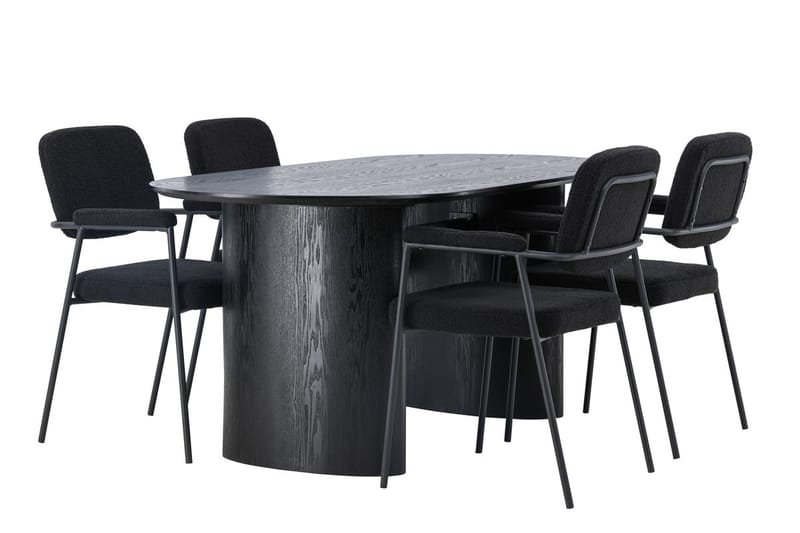 Isolde Matbord 180x90 cm med 4 Yesterday Matstol - Möbler - Matplats - Matgrupp & matbord med stolar
